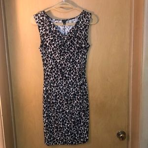 Ann Taylor Animal Print Sleeveless Dress Size XS in EUC